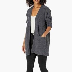 Goodthreads Charcoal Open-Front Cardigan